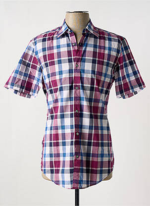 Cămașă cu mâneci scurte violet HUGO BOSS bărbat