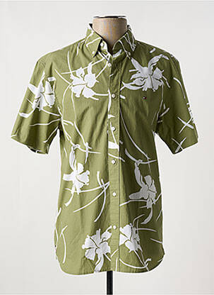 Cămașă cu mâneci scurte verde TOMMY HILFIGER bărbat