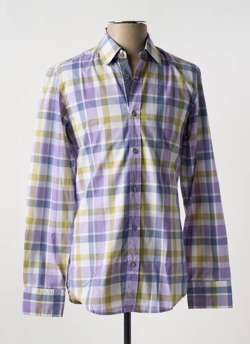 Cămașă cu mâneci lungi violet HUGO BOSS bărbat