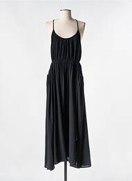 Rochie lungă țesătură crep bretele subțiri negru SEE U SOON femeie