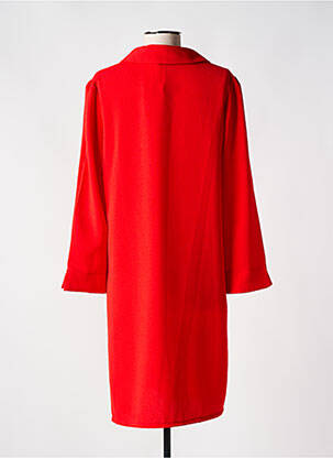 Rochie midi mâneci 3/4 mâneci 3/4 roșu JANIS & JOHN femeie