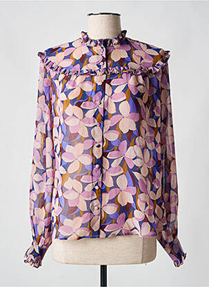 Cămașă imprimeu floral mâneci lungi violet MOLLY BRACKEN femeie