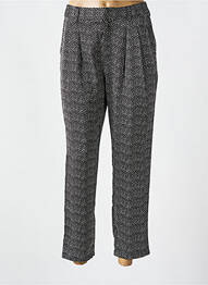 Pantalon chino închidere cu fermoar sub clapetă cu nasturi mărime normală negru SEE U SOON femeie