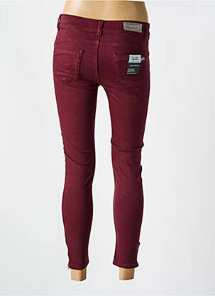 Pantalon slim talie joasă talie joasă roșu LPB femeie