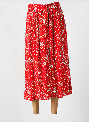 Fustă midi roșu ONE STEP femeie