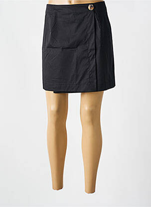 Fustă scurtă negru QUATRE VINGT JOURS femeie