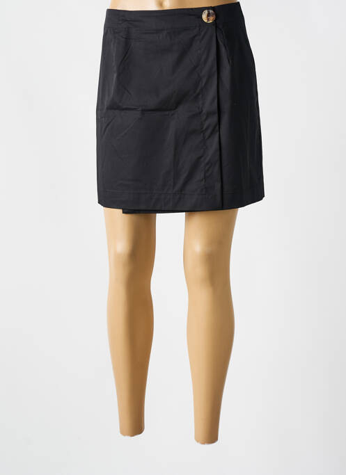 Fustă scurtă negru QUATRE VINGT JOURS femeie