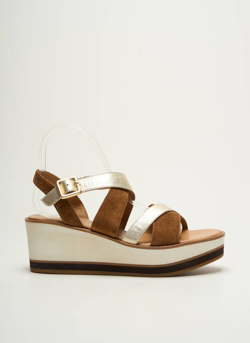 Sandale/Pantofi decupați auriu ADIGE femeie