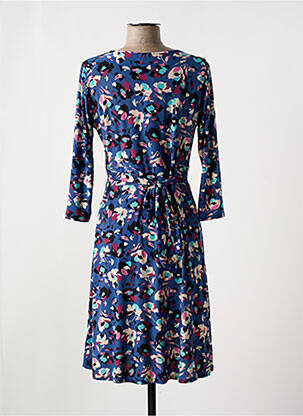 Rochie midi mâneci 3/4 mâneci 3/4 albastru JOY'S PARIS femeie