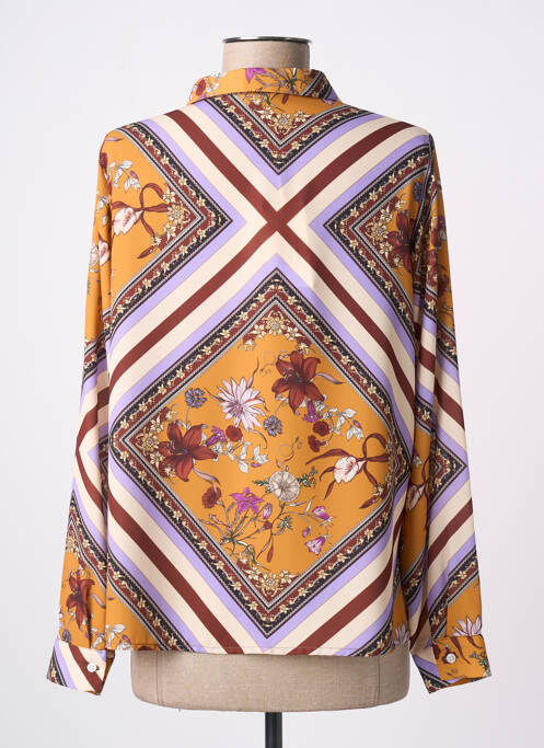 Cămașă imprimeu fantezie mâneci lungi portocaliu DANIELA COOL femme