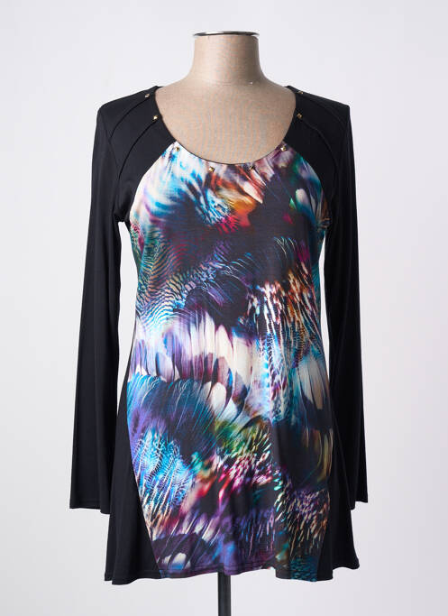 Tunică mâneci lungi negru QUINZE HEURES TRENTE femeie