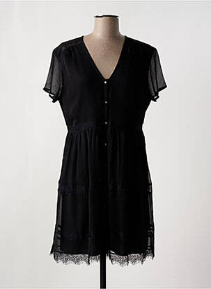 Rochie scurtă mâneci scurte mâneci scurte negru LE TEMPS DES CERISES femeie