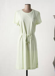 Rochie midi mâneci scurte mâneci scurte verde TOMMY HILFIGER femme
