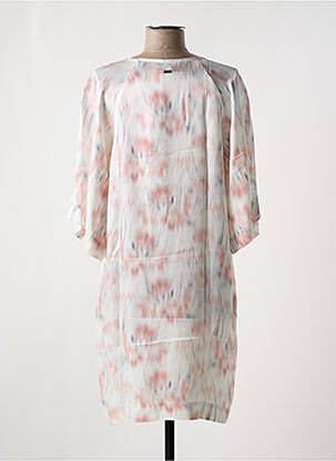 Rochie midi mâneci 3/4 mâneci 3/4 bej ARMANI EXCHANGE femeie