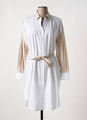 Rochie midi alb ARMANI EXCHANGE femeie