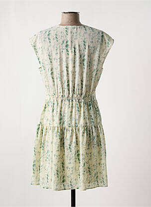 Rochie scurtă mâneci scurte mâneci scurte verde LE TEMPS DES CERISES femeie