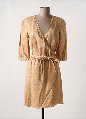 Rochie scurtă mâneci 3/4 mâneci 3/4 maro ARMANI EXCHANGE femeie