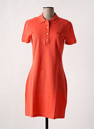 Rochie midi mâneci scurte mâneci scurte portocaliu LACOSTE femme