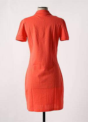 Rochie midi mâneci scurte mâneci scurte portocaliu LACOSTE femeie