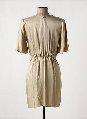 Rochie scurtă mâneci scurte mâneci scurte bej ARMANI EXCHANGE femeie