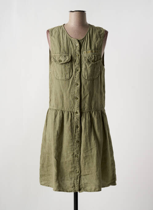 Rochie midi verde LE TEMPS DES CERISES femeie