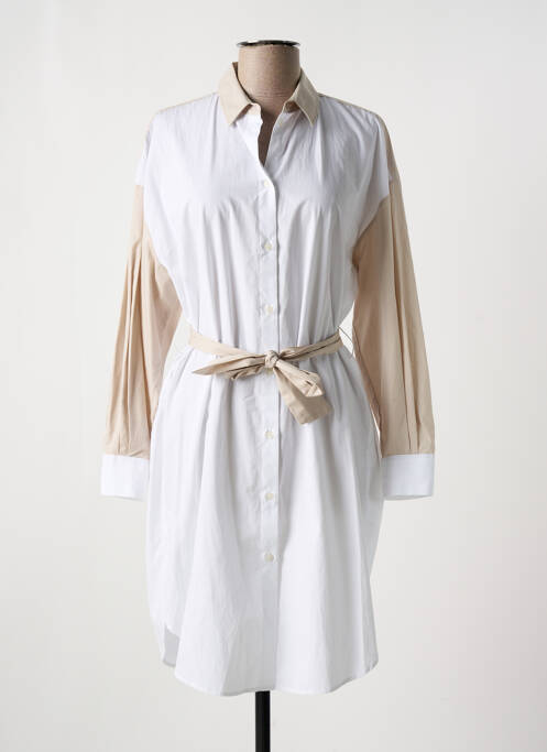 Rochie midi alb ARMANI EXCHANGE femeie