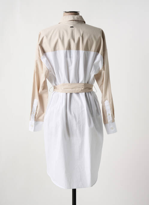 Rochie midi alb ARMANI EXCHANGE femeie