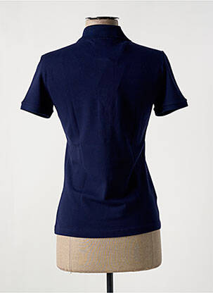 Polo broderie mâneci scurte albastru închis LACOSTE femeie