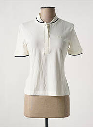 Polo elasticitate mâneci scurte bej LACOSTE femme