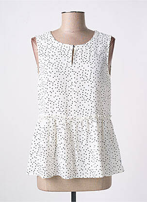 Top alb LE TEMPS DES CERISES femeie