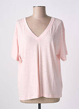 Tricou roz TOMMY HILFIGER femeie