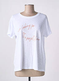 Tricou serigrafie mâneci scurte alb ARMANI EXCHANGE femme