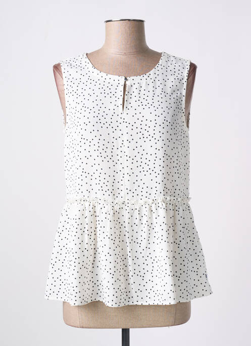 Top alb LE TEMPS DES CERISES femeie