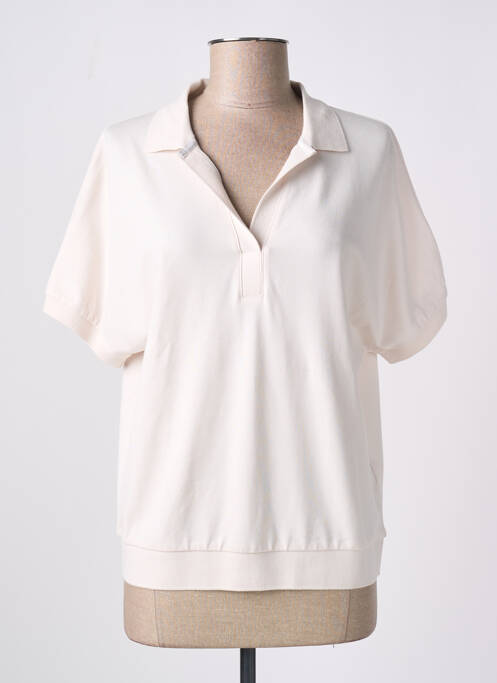 Polo mâneci scurte mâneci scurte bej TOMMY HILFIGER femme