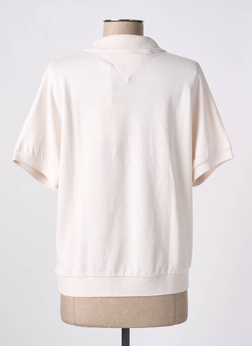 Polo mâneci scurte mâneci scurte bej TOMMY HILFIGER femme