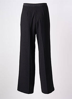 Pantalon larg închidere cu fermoar lateral talie înaltă negru LE TEMPS DES CERISES femeie