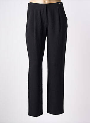Pantalon drept talie cu cleme talie înaltă negru ARMANI EXCHANGE femeie