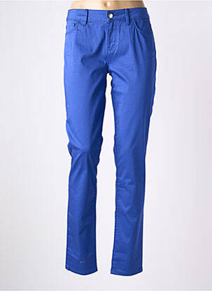 Pantalon slim țesătură poplin mărime normală albastru TOMMY HILFIGER femeie