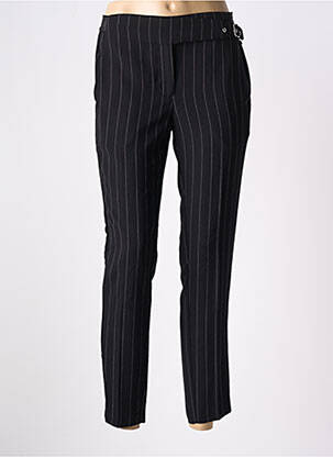 Pantalon 7/8 talie elastică mărime normală negru LE TEMPS DES CERISES femeie