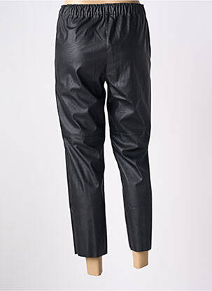 Pantalon 7/8 talie elastică mărime normală negru LE TEMPS DES CERISES femeie