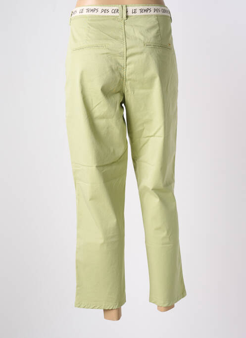 Pantalon chino verde LE TEMPS DES CERISES femeie