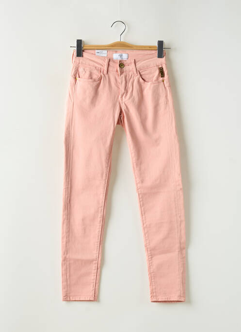 Blugi cu croială slim roz LE TEMPS DES CERISES femeie
