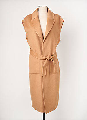 Palton lung maro LA PETITE FRANCAISE femeie