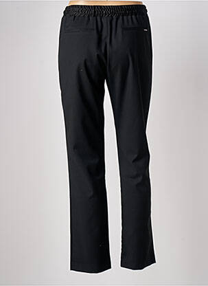 Pantalon drept țesătură poplin mărime normală negru LA PETITE FRANCAISE femeie