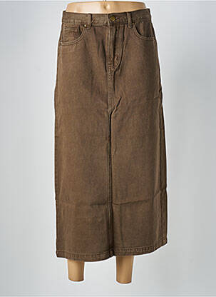 Fustă lungă maro ARTLOVE femeie