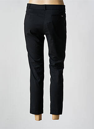 Pantalon chino închidere cu fermoar sub clapetă cu cârlig talie înaltă negru LA PETITE FRANCAISE femeie