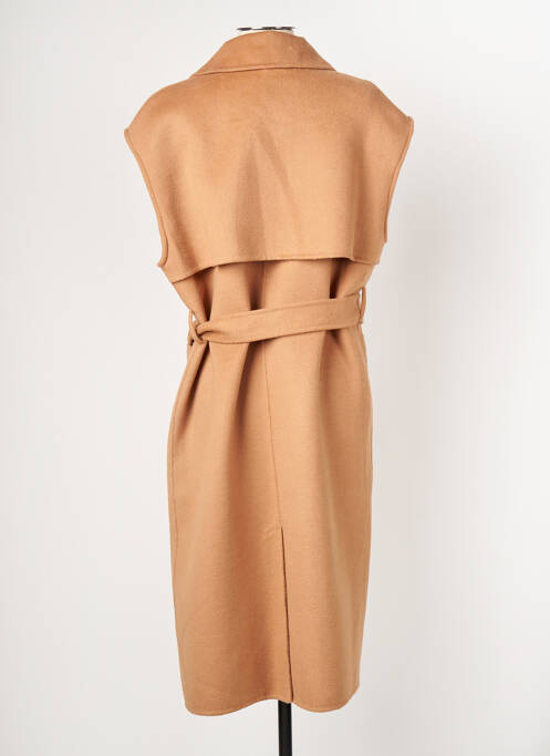 Palton lung maro LA PETITE FRANCAISE femeie