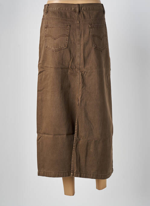 Fustă lungă maro ARTLOVE femeie