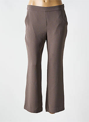 Pantalon 7/8 talie înaltă talie înaltă maro MALIPARMI femeie