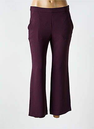 Pantalon 7/8 talie înaltă talie înaltă violet MALIPARMI femeie